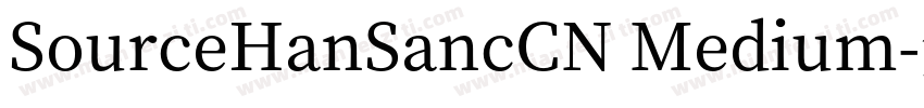 SourceHanSancCN Medium字体转换